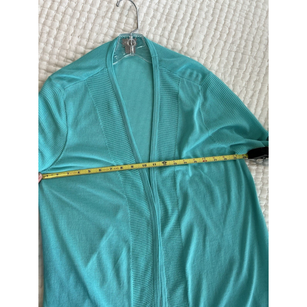 Chico's Cardigan & Shell Twinset Spring Green Lightweight Sz 2 Large - Picture 9 of 16